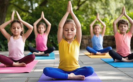 Йога для детей 7-10 лет + детская йога на стуле